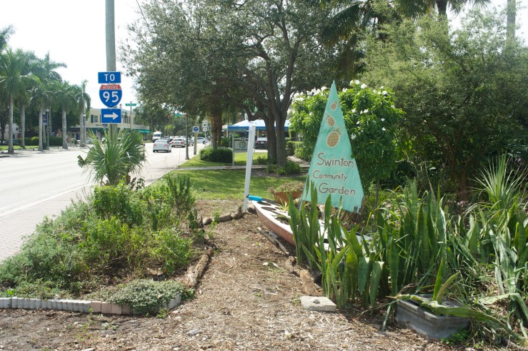 The pathways have begun to be created... that is a butterfly garden to the left and right that is being brought back to life as we... type